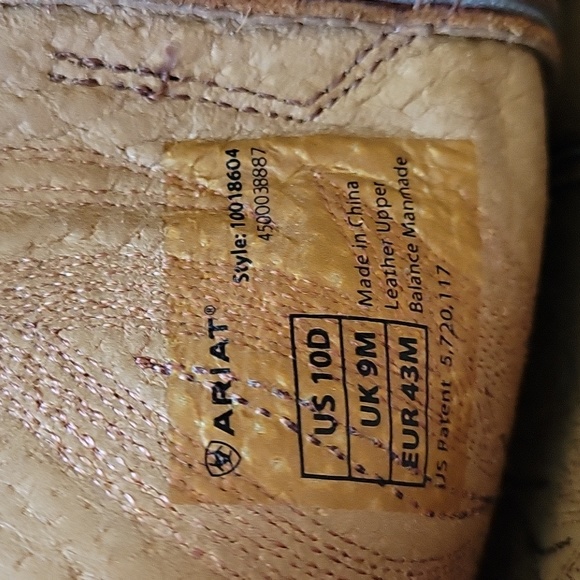 Ariat Mens Brown Cowboy Boot - Picture 2 of 4